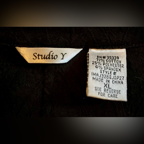 Studio Y Black Ruffled Blazer - Picture 3 of 5